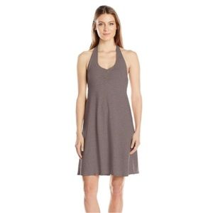 prAna Beachside Jersey Knit Halter Dress Shelf Bra, Large